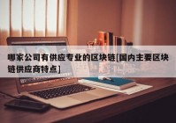 哪家公司有供应专业的区块链[国内主要区块链供应商特点]